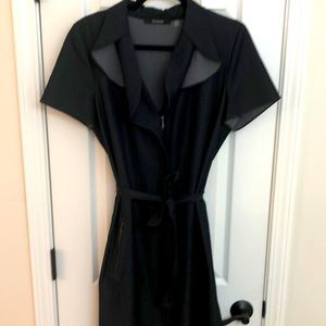 Tahari Stretch Denim Gorgeous Shirt Dress